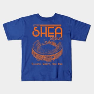 Defunct Shea Stadium New York Baseball Kids T-Shirt